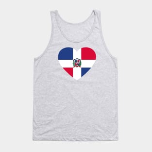 I Love Dominican Republic // Heart-Shaped Dominican Flag Tank Top